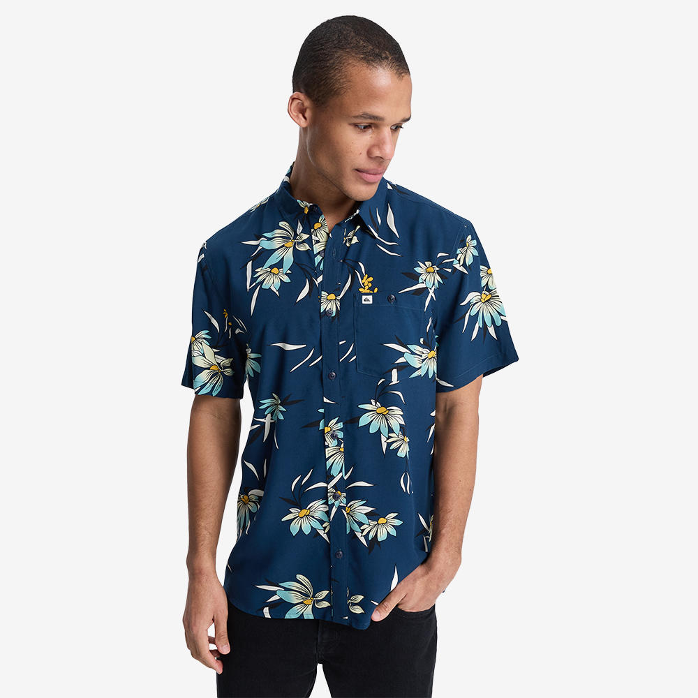 퀵실버(QUIKSILVER) COASTAL 플라워 프린트 반팔 셔츠 (QG11SH001KTP) - 사이즈 & 후기 | 무신사
