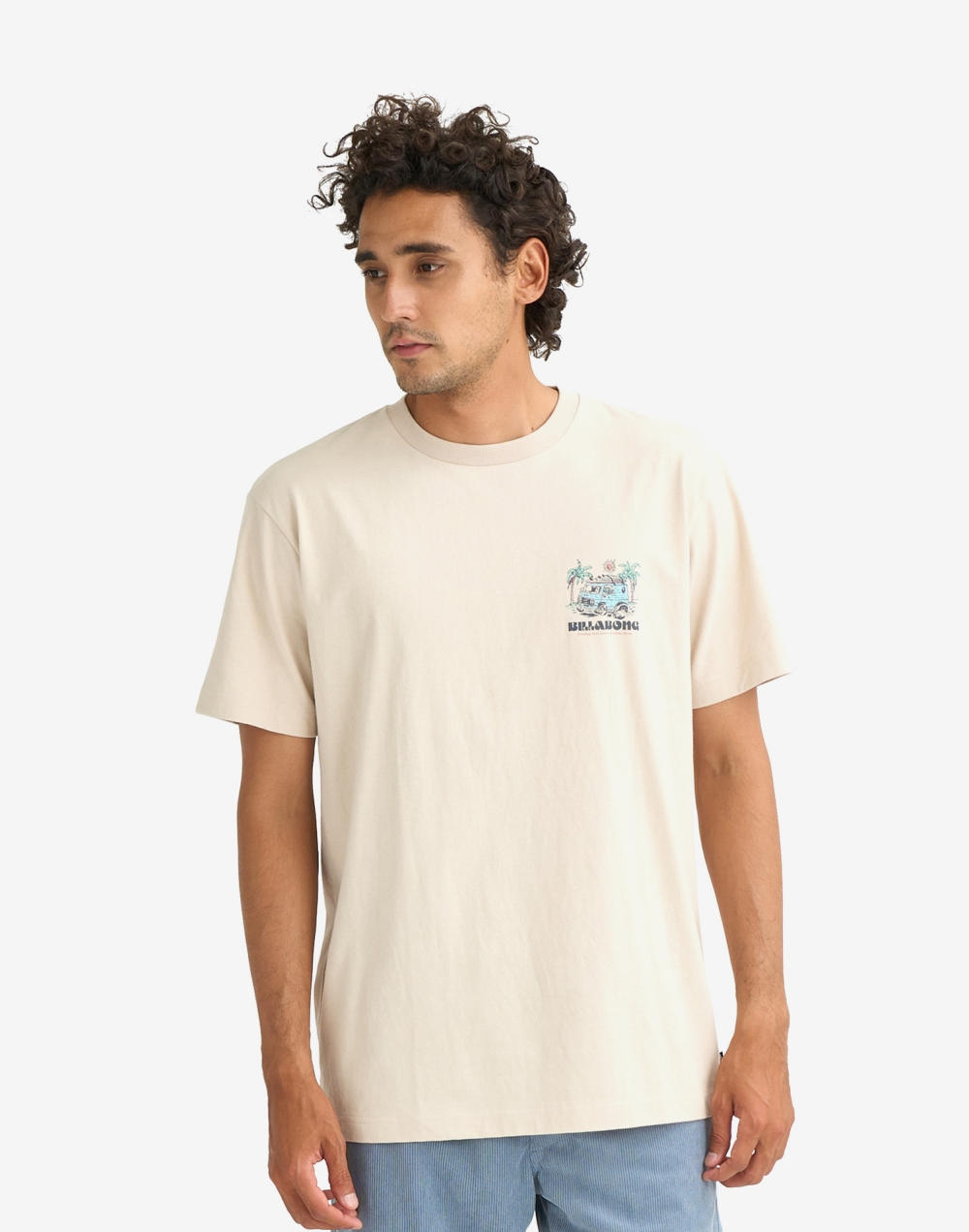 빌라봉 남성 RUSH TO RELAX 레귤러핏 반팔 티셔츠 (AG11ST139CRM)