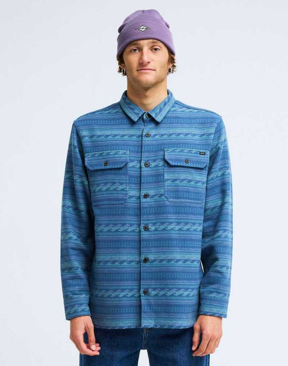 빌라봉 남성 OFFSHORE JACQUARD 플란넬 셔츠 (AG31SH017BPR)