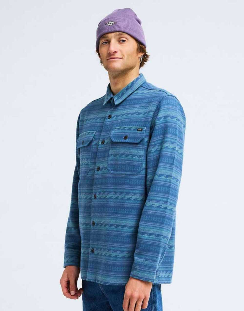 빌라봉 남성 OFFSHORE JACQUARD 플란넬 셔츠 (AG31SH017BPR)