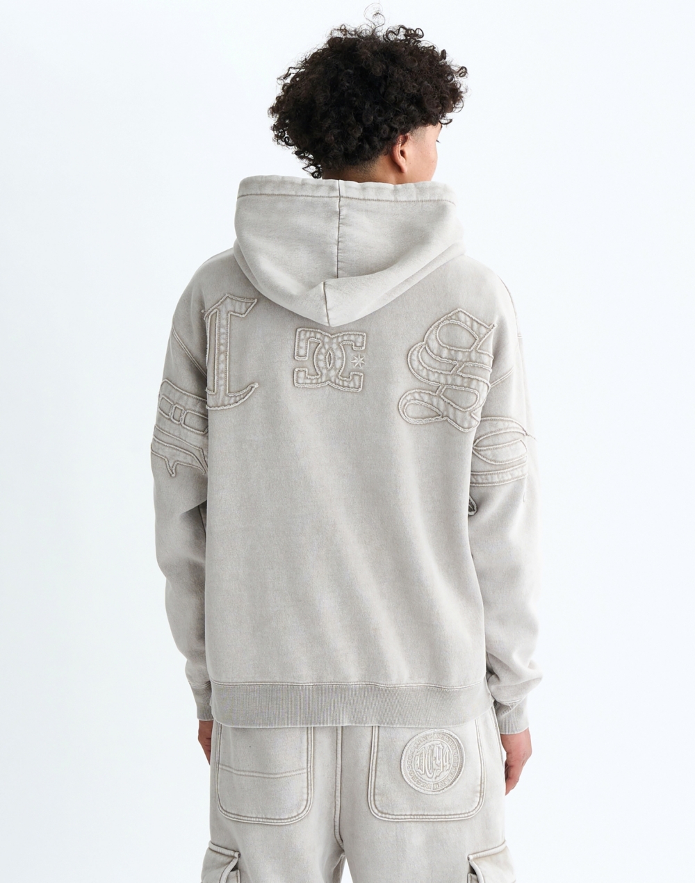 DC 헤비 와이드핏 풀집 후디 (DF31HZ013BES)