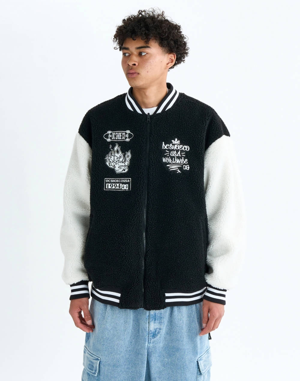 DC 리버서블 와이드핏 보아 재킷 (DF31JK012BKN)