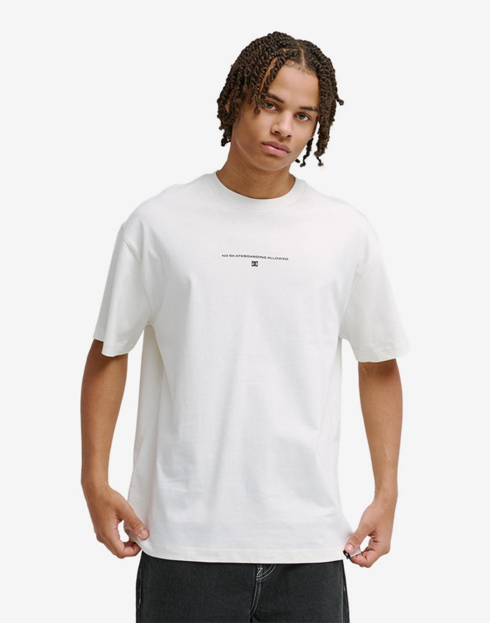 DC NO SKATEBOARD ALLOWED 반팔 티셔츠 (DG11ST003WCQ)