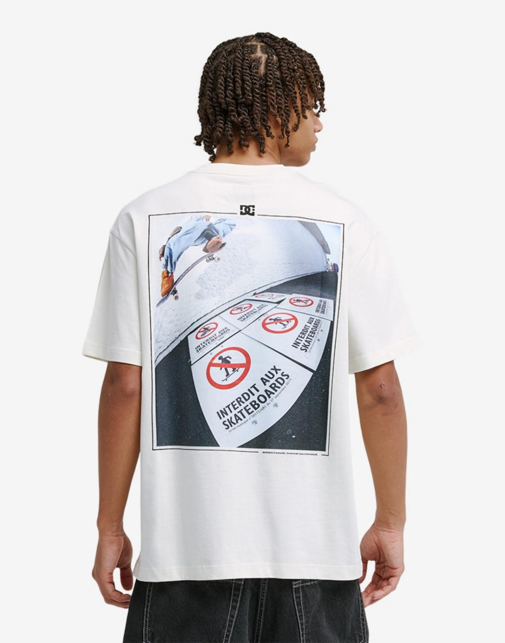 DC NO SKATEBOARD ALLOWED 반팔 티셔츠 (DG11ST003WCQ)