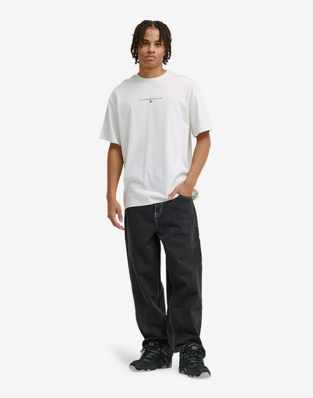 DC NO SKATEBOARD ALLOWED 반팔 티셔츠 (DG11ST003WCQ)