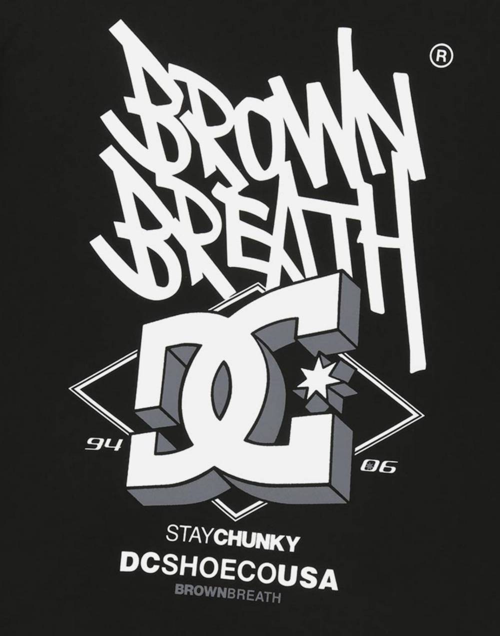 DC X BROWNBREATH CHUNKY TEE (DG21ST900BLA)
