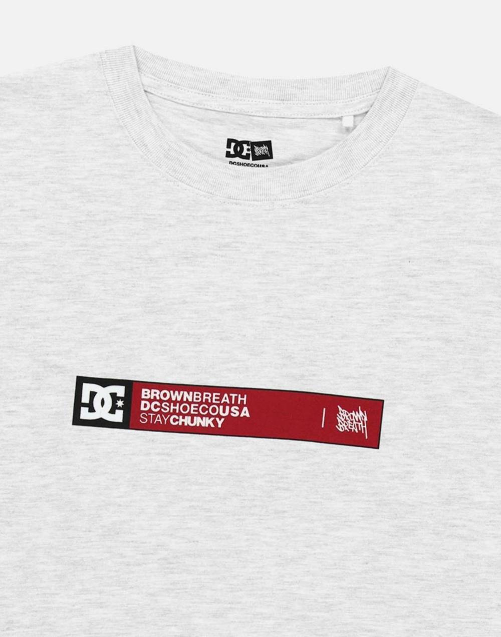 DC X BROWNBREATH SLOGAN TEE (DG21ST903ASH)