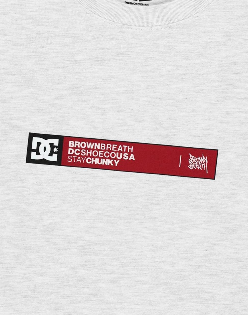 DC X BROWNBREATH SLOGAN TEE (DG21ST903ASH)