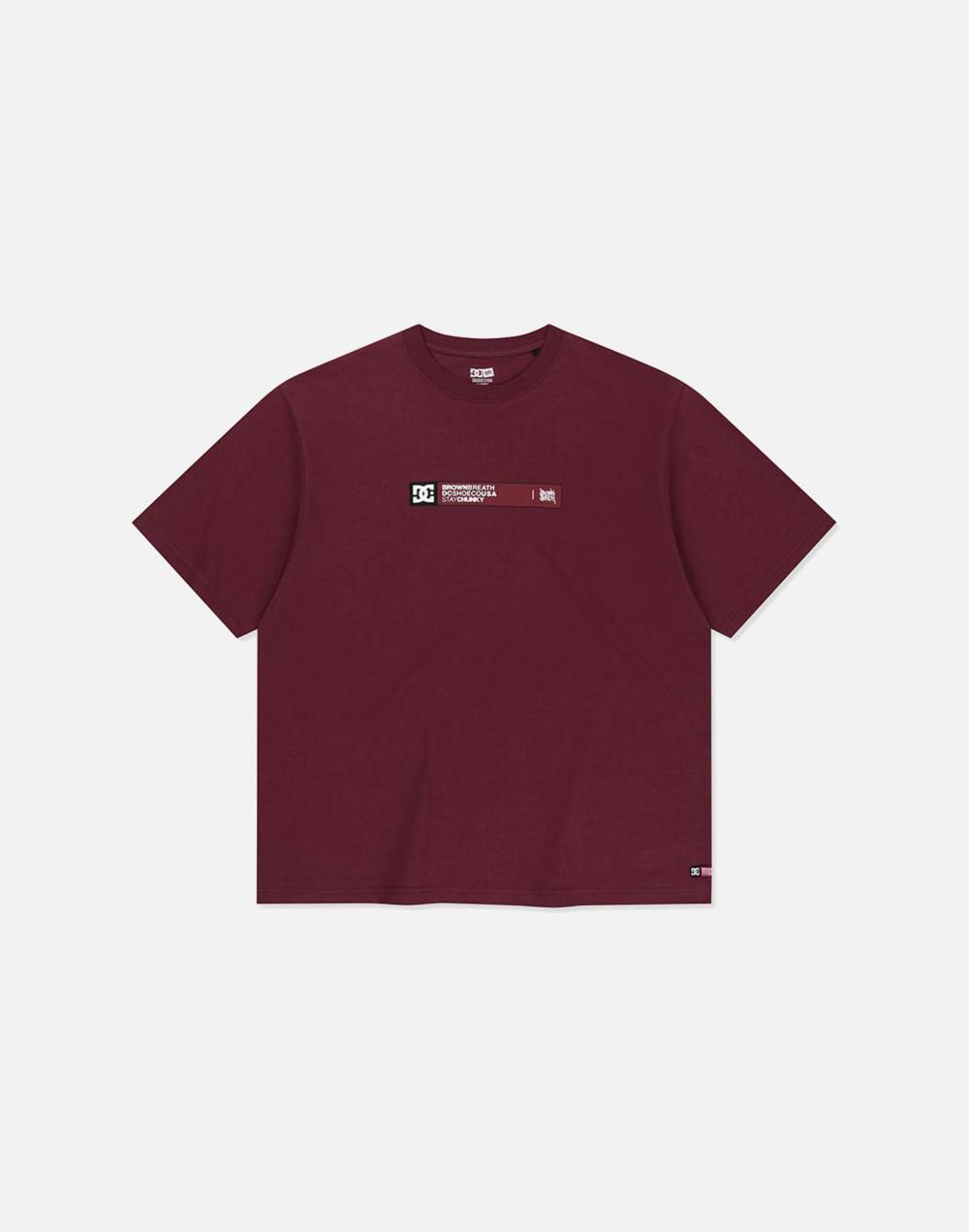 DC X BROWNBREATH SLOGAN TEE (DG21ST903BUR)