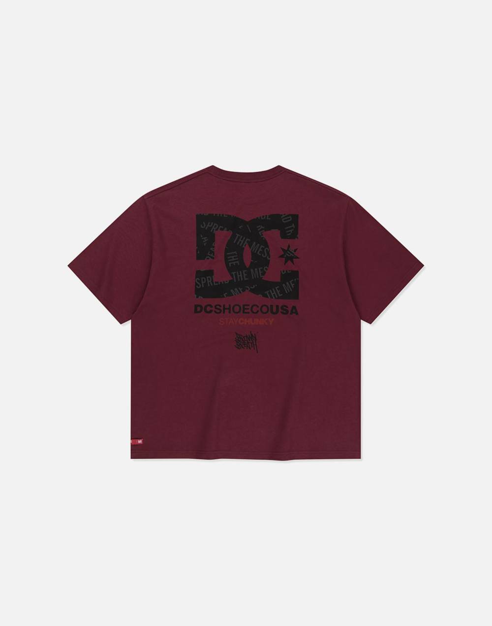 DC X BROWNBREATH SLOGAN TEE (DG21ST903BUR)