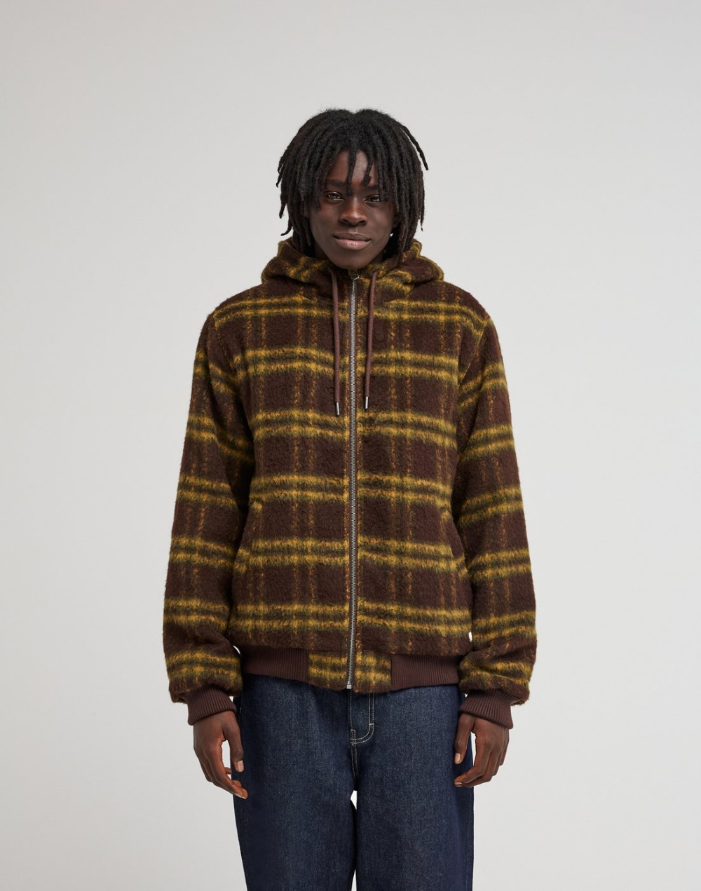 엘리먼트 DULCEY FUZZY CHECK 봄버 재킷 (MG31JK003CZG)