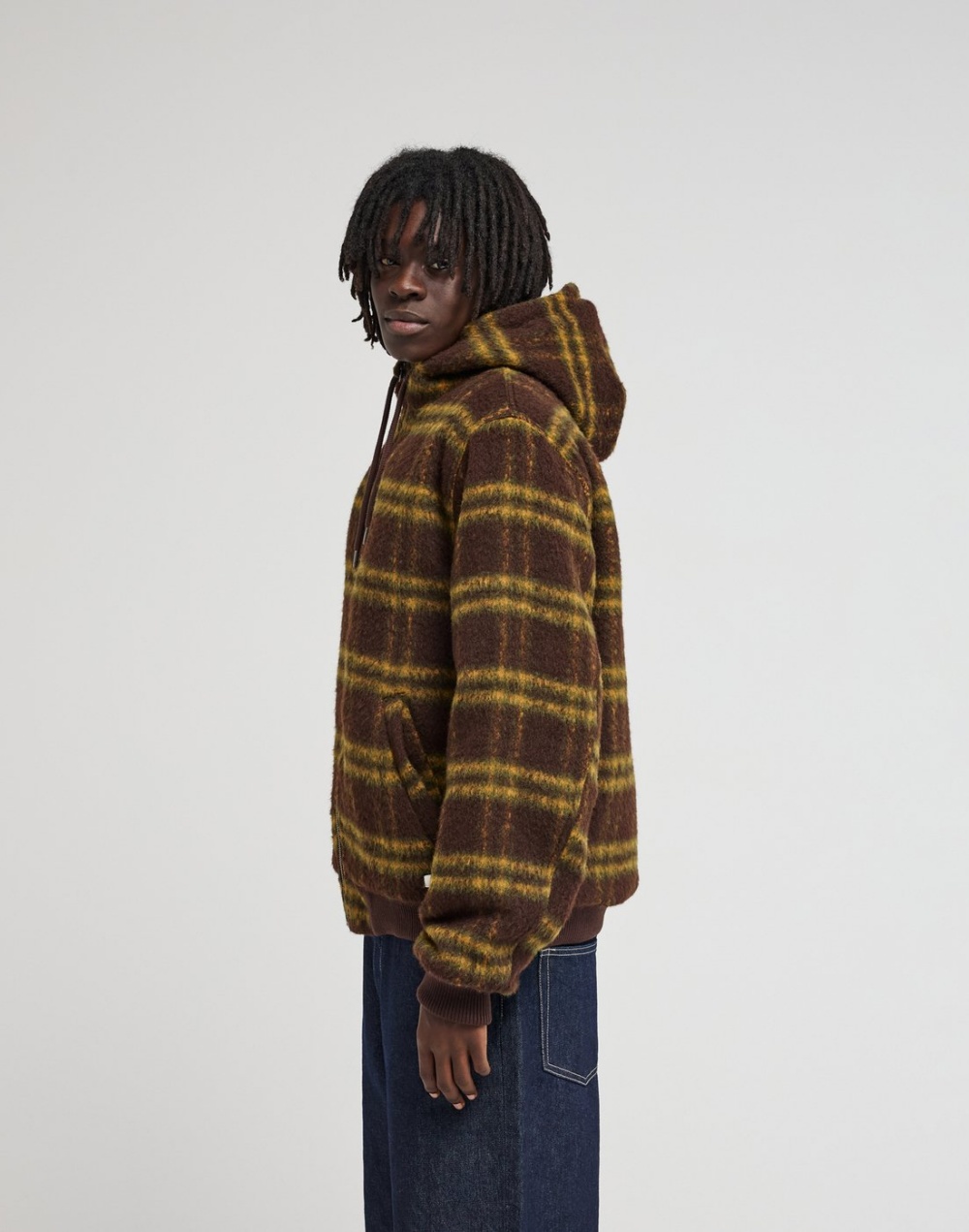 엘리먼트 DULCEY FUZZY CHECK 봄버 재킷 (MG31JK003CZG)
