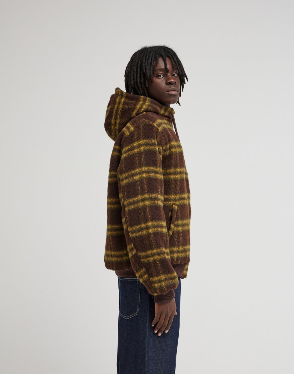 엘리먼트 DULCEY FUZZY CHECK 봄버 재킷 (MG31JK003CZG)