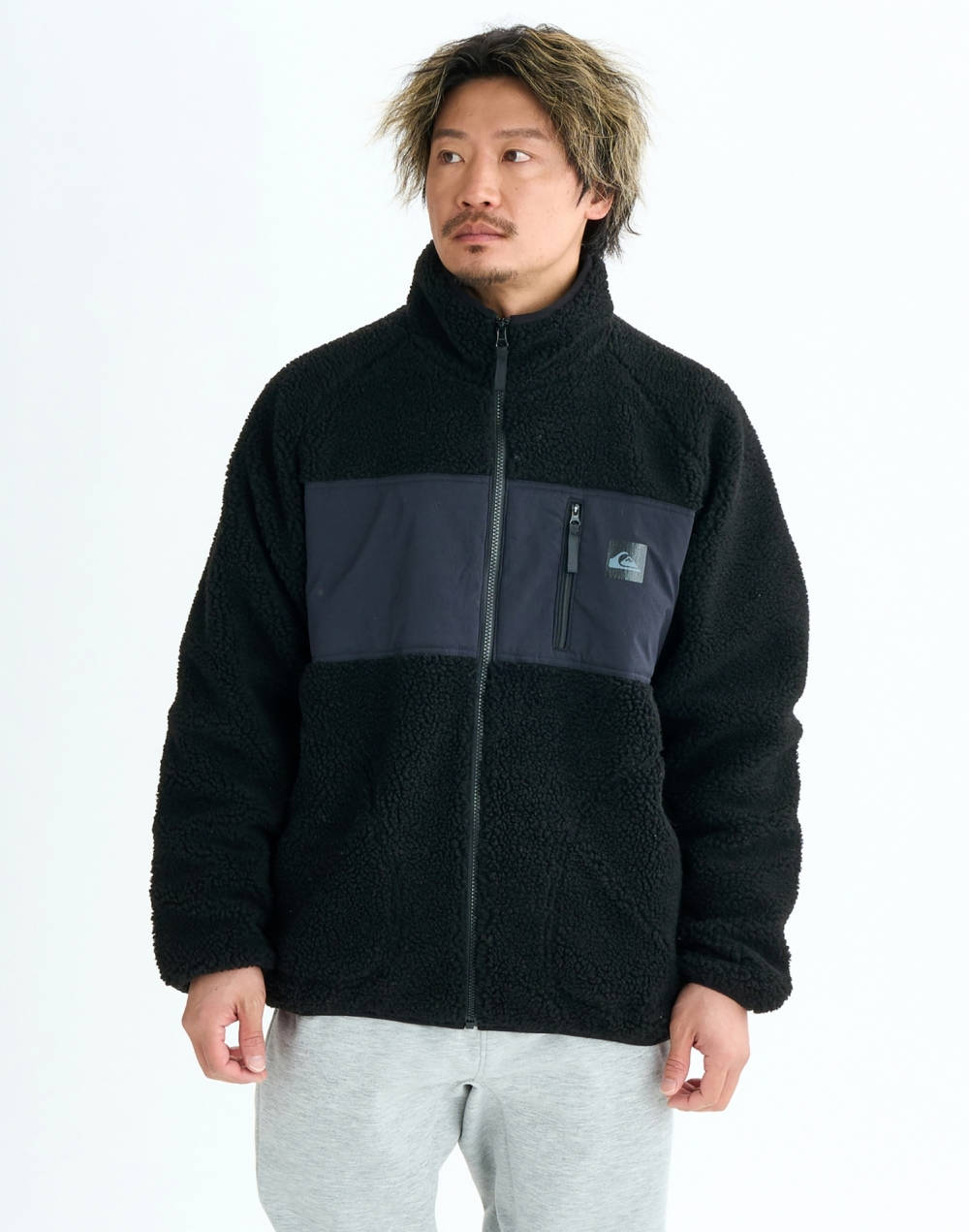 퀵실버 보아 플리스 자켓 (QF31JK073BLK)