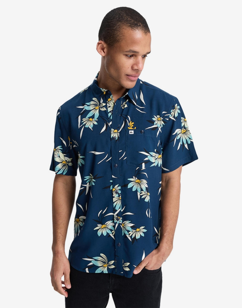 퀵실버 COASTAL 플라워 프린트 반팔 셔츠 (QG11SH001KTP)