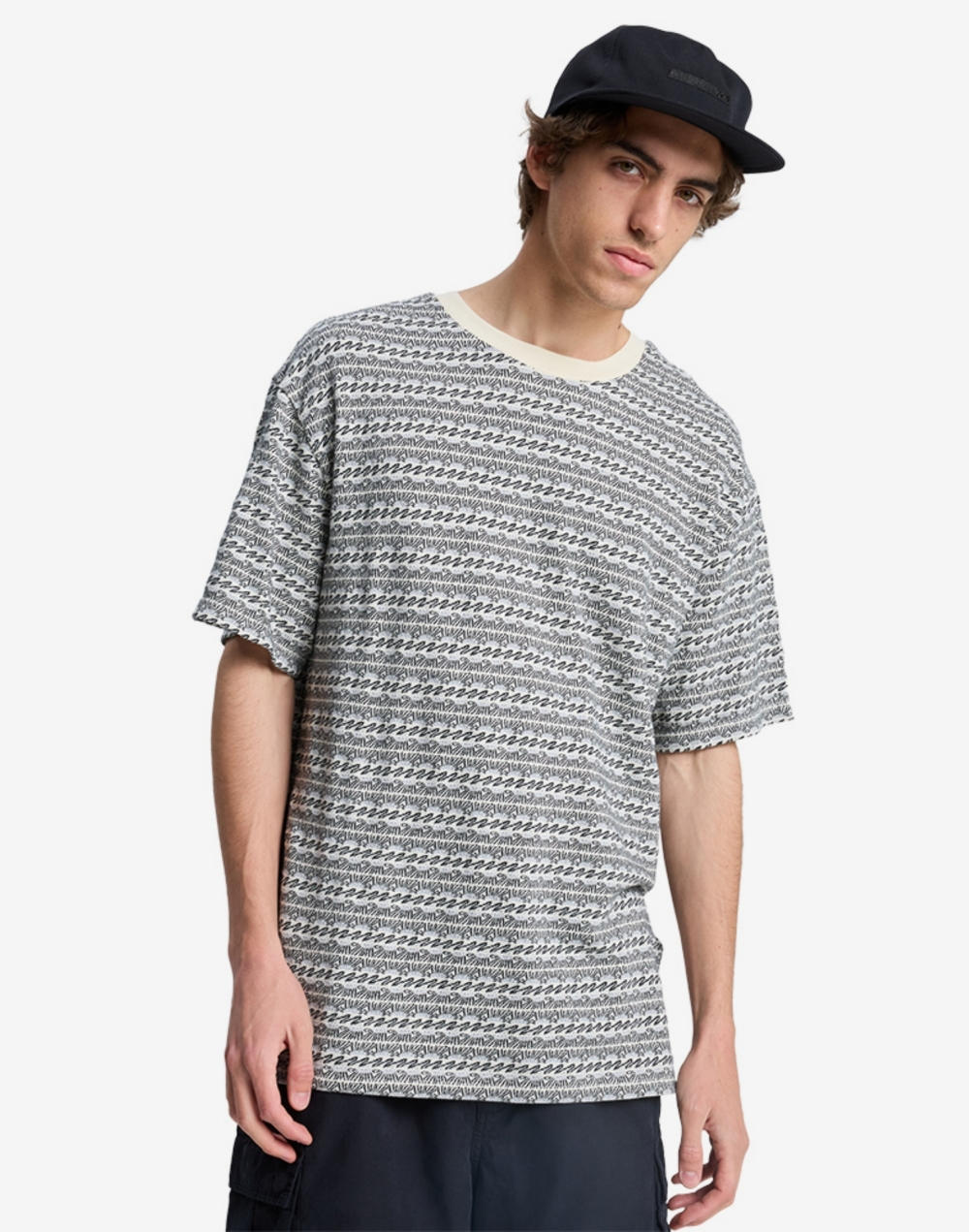 퀵실버 OKANO 스트라이프 반팔 티셔츠 (QG11ST003WEG)