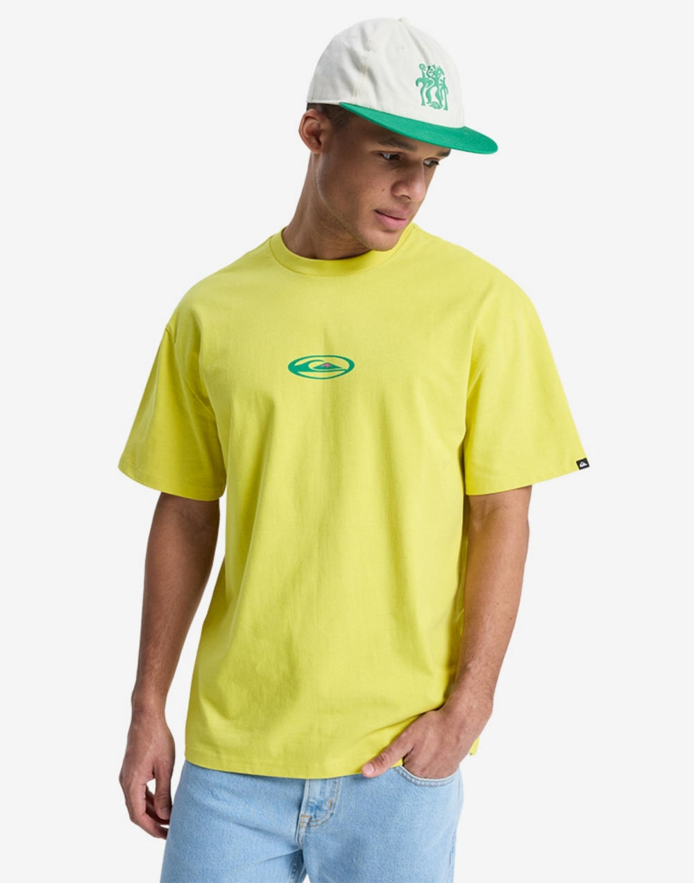 퀵실버 FLOWERS SURFING 반팔 티셔츠 (QG11ST004GEM)