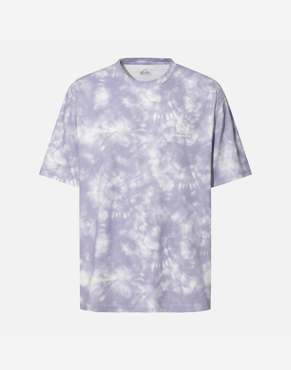 퀵실버 TIE DYE 프린드 반팔 래쉬가드 (QG21RE511PUR)