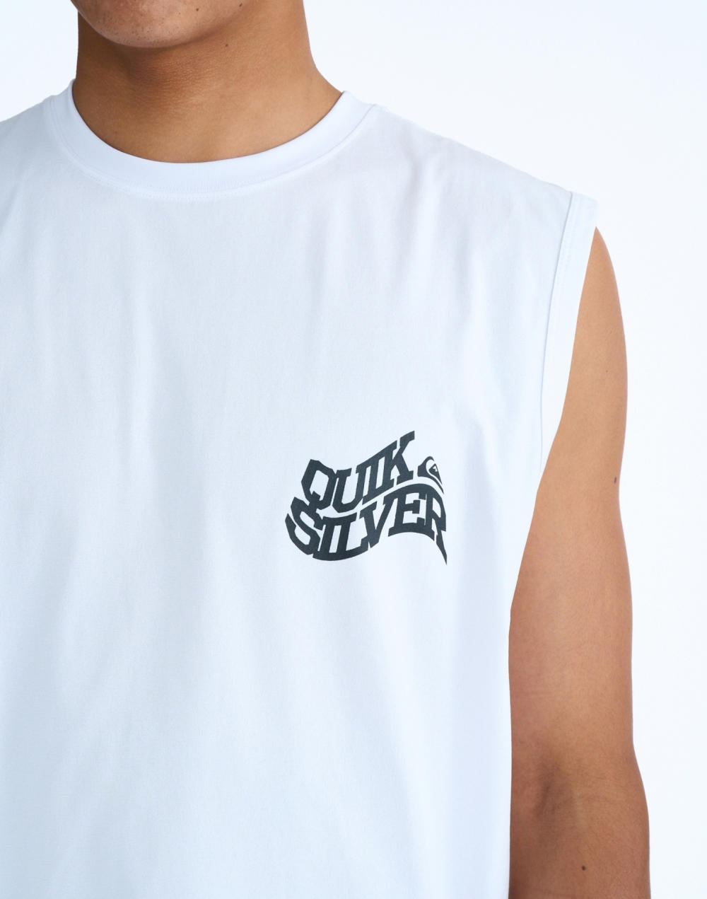 퀵실버 BEND LOGO 래쉬 머슬 나시티 (QG21RE801WHT)