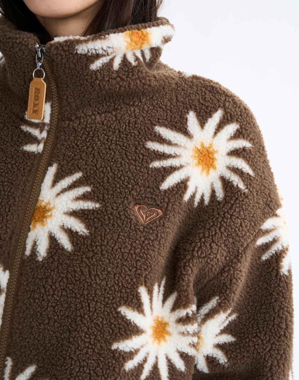 록시 ALL DAY 보아 플리스 자켓 (RF31JK072BRN)