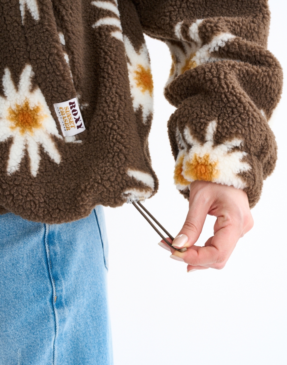 록시 ALL DAY 보아 플리스 자켓 (RF31JK072BRN)