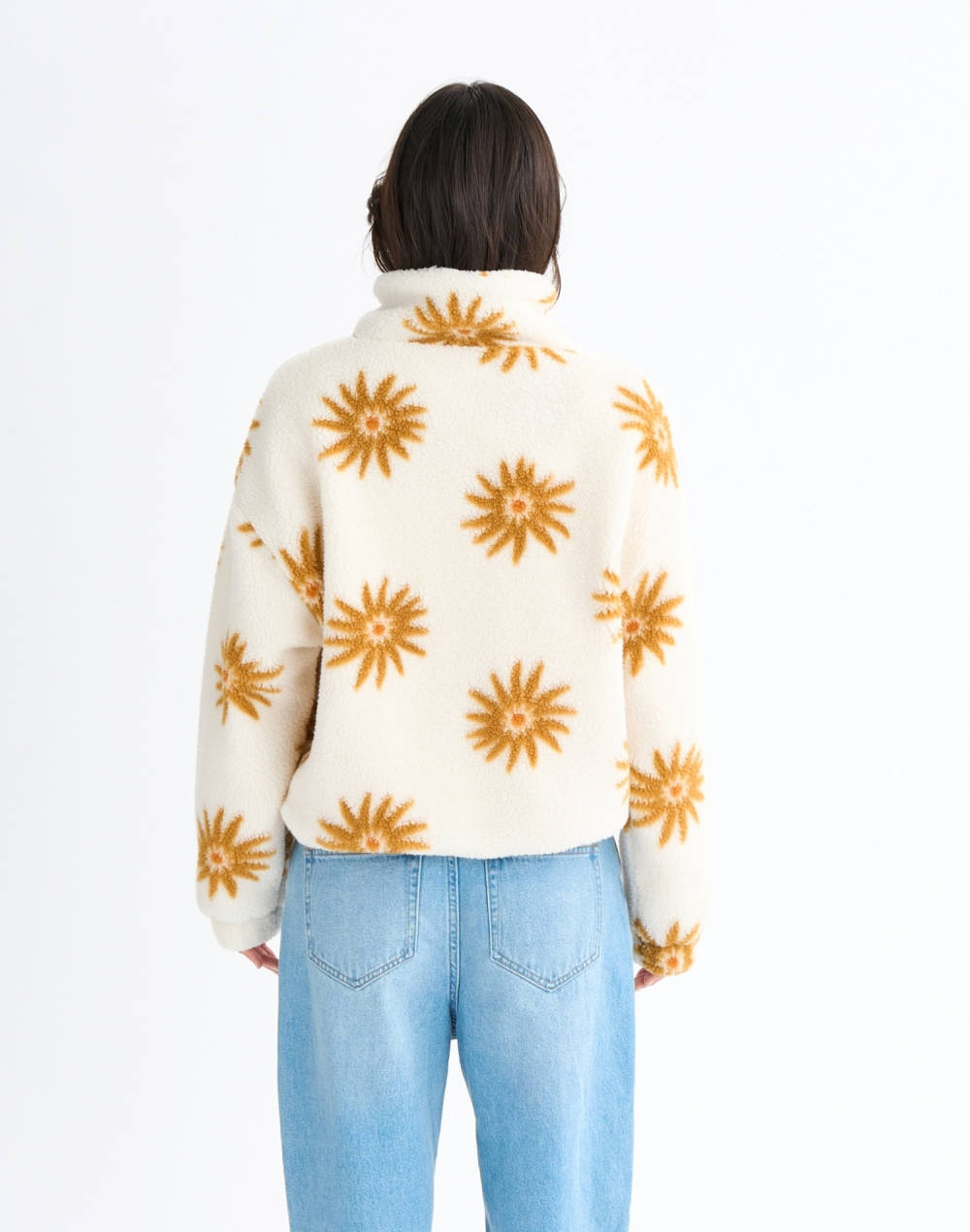 록시 ALL DAY 보아 플리스 자켓 (RF31JK072NAT)