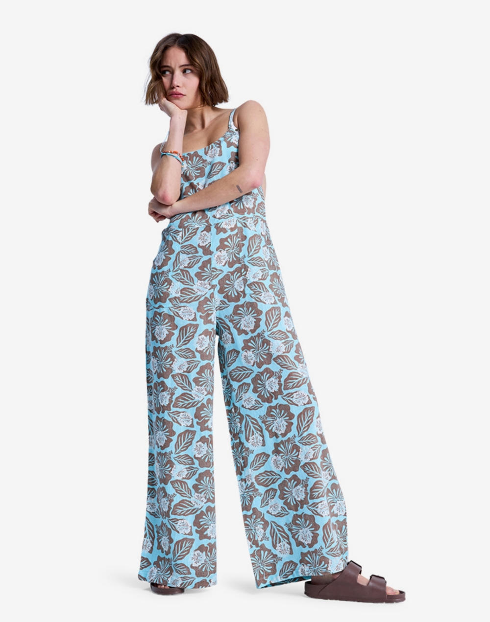 록시 HIBISCUS HAZE 플로럴 패턴 점프수트 (RG11DR041CME)