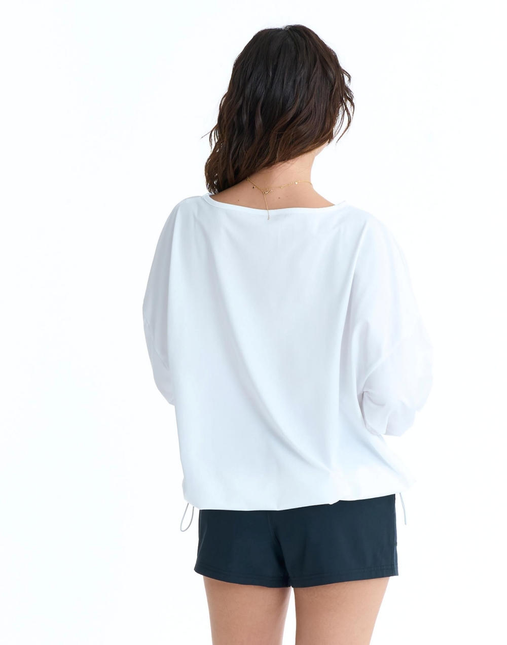 록시 LUMINA 라운드넥 래쉬가드 풀오버 (RG11RS811WHT)