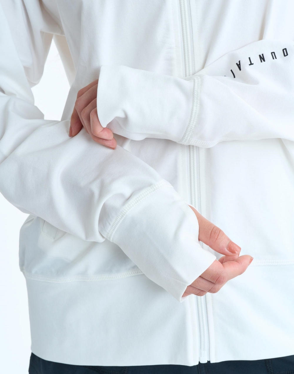 록시 HISTORICAL LOGO 후드 래쉬가드 (RG11RZ802WHT)
