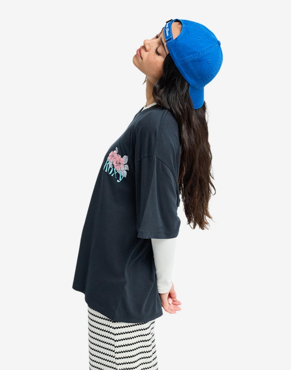 록시 TALLOVERSIZE WASHED 오버핏 티셔츠 (RG11ST008KVJ)