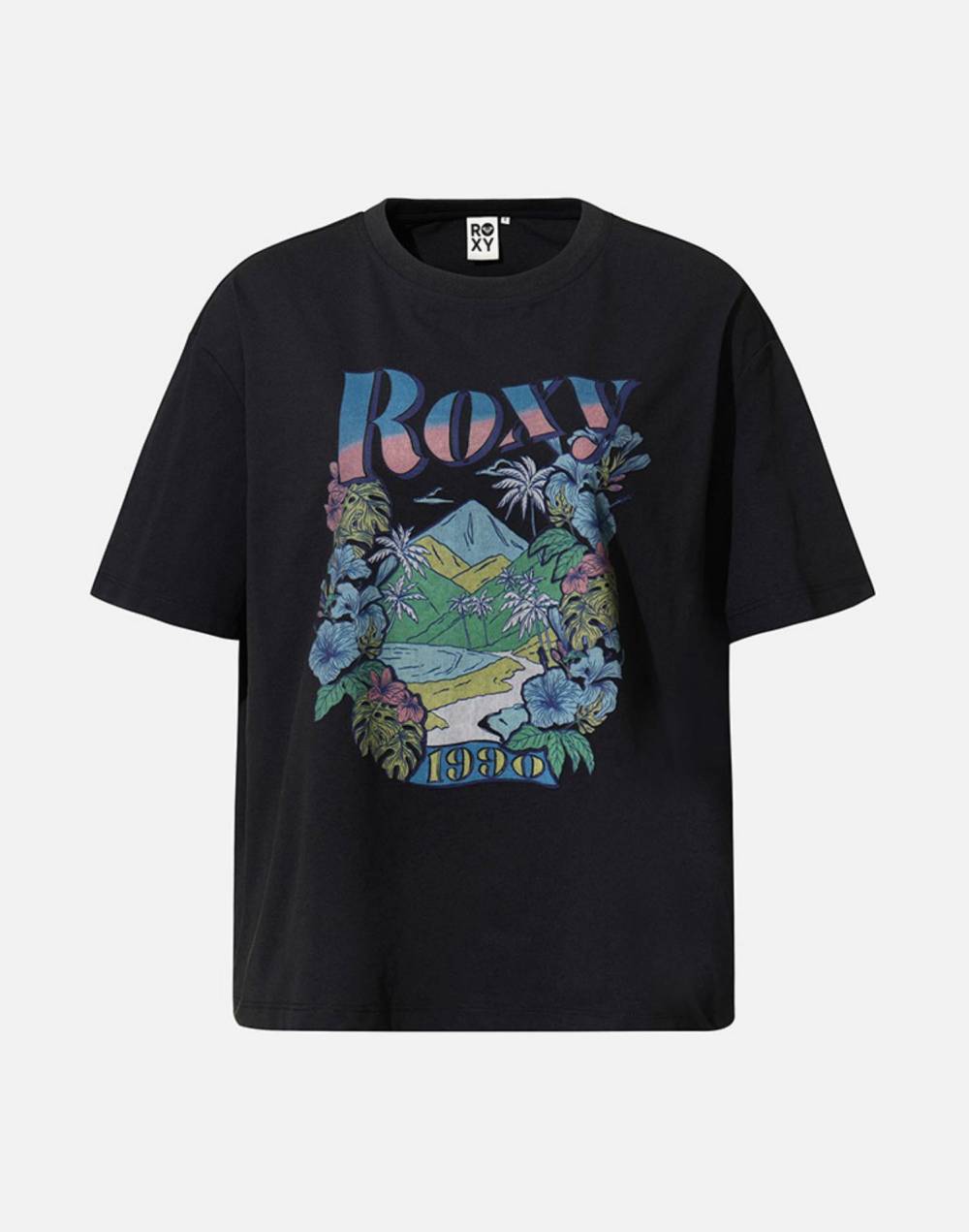 록시 LINEUP 루즈핏 반팔 래쉬가드 티셔츠 (RG21RE508ANT)