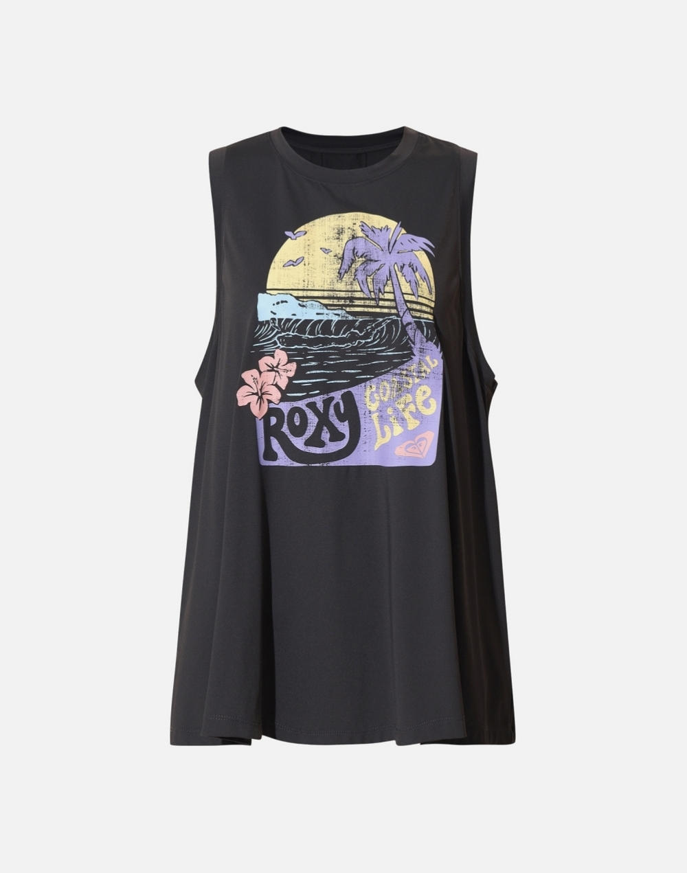 록시 TALLOVERSIZE A라인 뒷트임 슬리브리스 래쉬가드 (RG21RE509PHA)