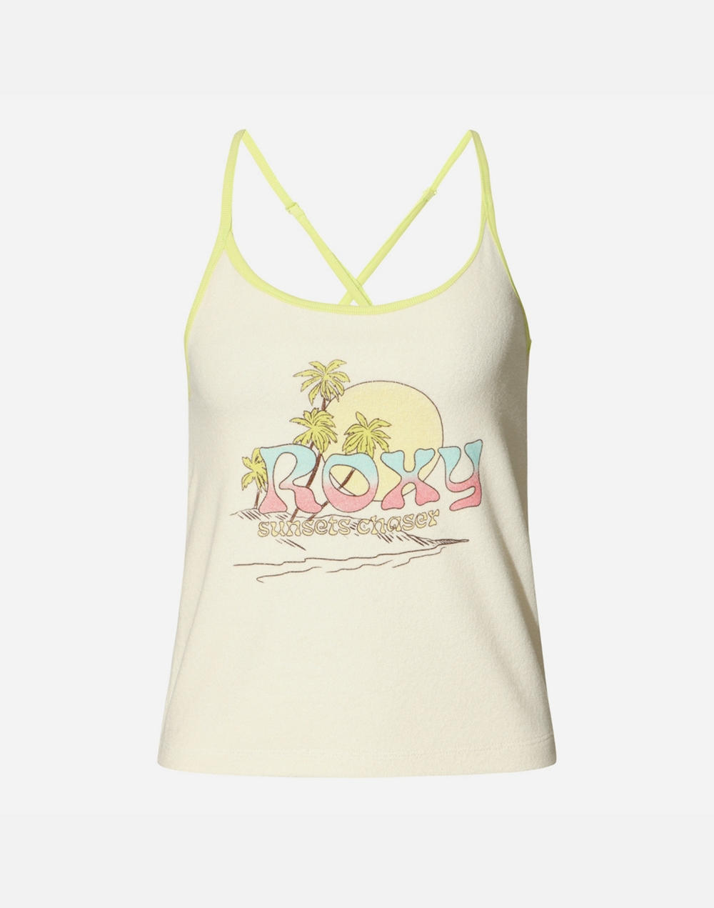 록시 OCEAN WAVE TERRY 슬리브리스 탱크 탑 (RG21RE511DAI)