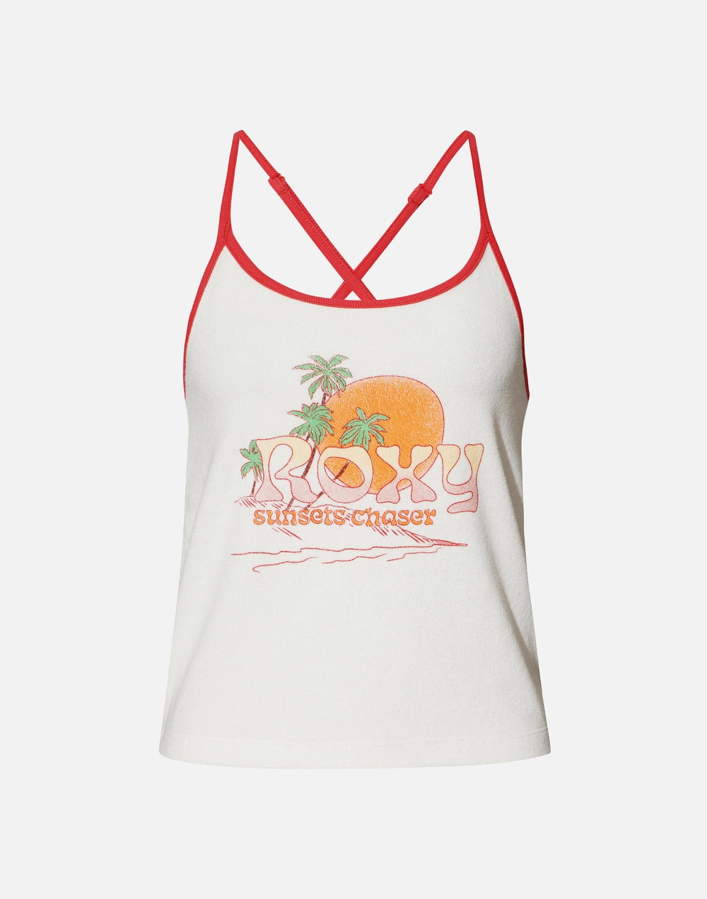 록시 OCEAN WAVE TERRY 슬리브리스 탱크 탑 (RG21RE511WHI)