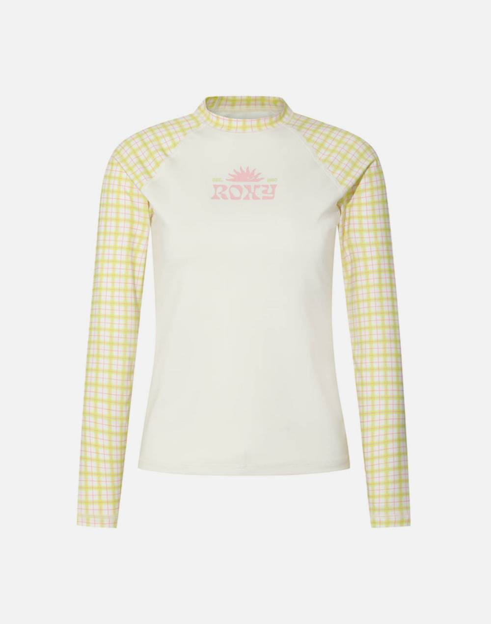 록시 PRINTED MAGIC SUNSET 세미크롭 슬림핏 긴팔 래쉬가드 (RG21RS503COC)