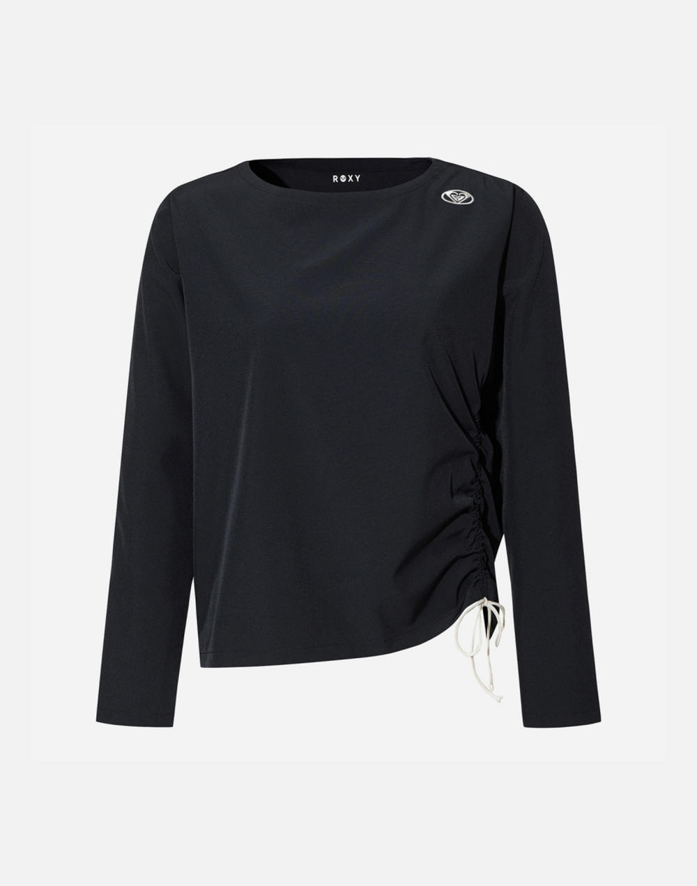 록시 ESSENTIAL SIDE STRING 릴렉스핏 긴팔 래쉬가드 커버업 (RG21RS506ANT)