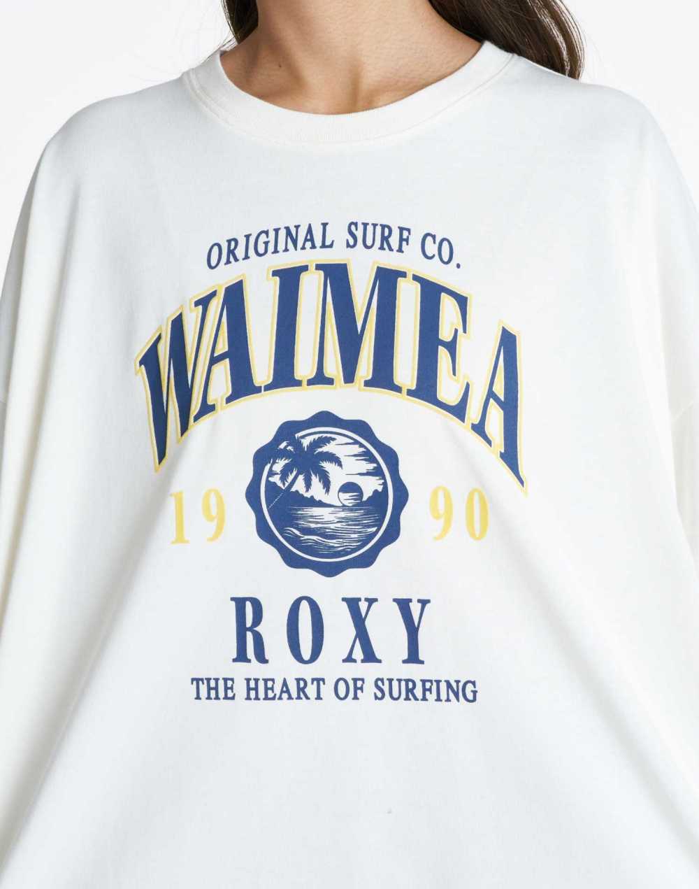 록시 WAIMEA 오버핏 긴팔 티셔츠 (RG31LT805NAT)