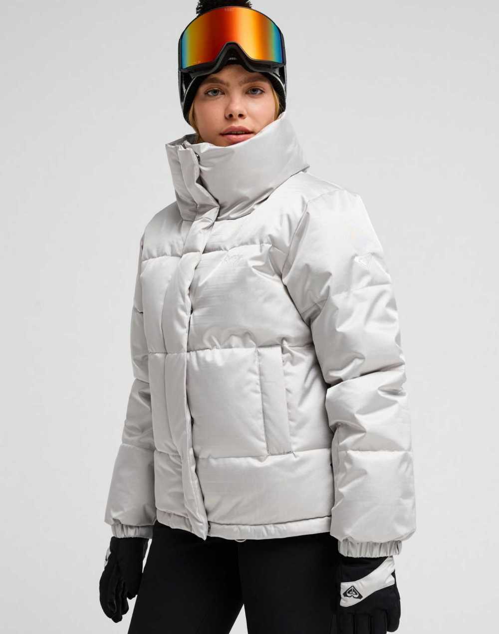 록시 SNOW WINTER 레귤러 크롭 스노우 자켓 (RG51SJ004SJA)