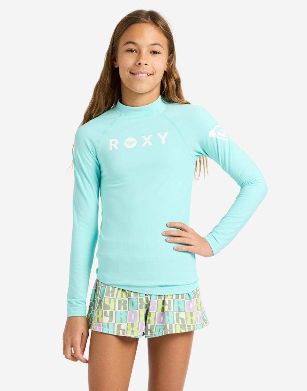 록시 GIRL HEATER YOUTH 래쉬가드 (TG21BR015BZG)