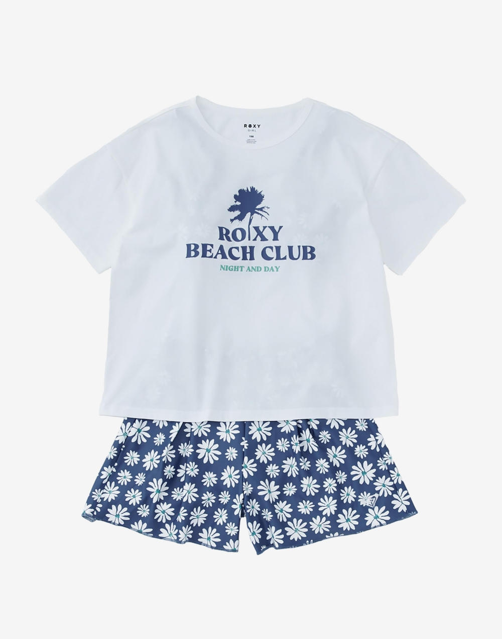 록시 PEAKDAY 아동 비키니 & 래쉬가드 세트 (TG21KI806BLU)