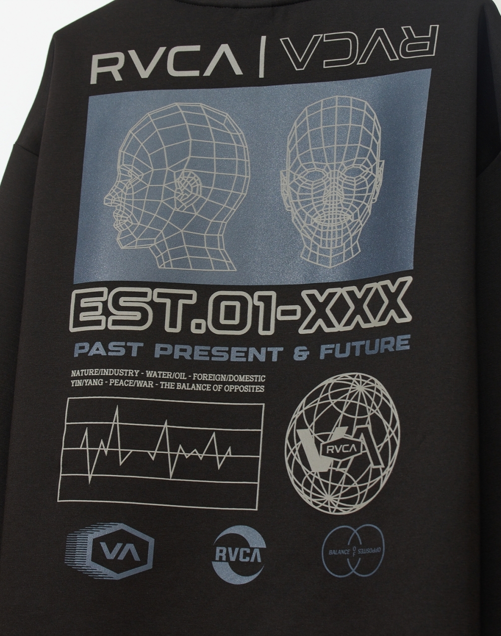 루카 멀티 그래픽 스포츠 긴팔 티셔츠 (VF31LT103BLK)