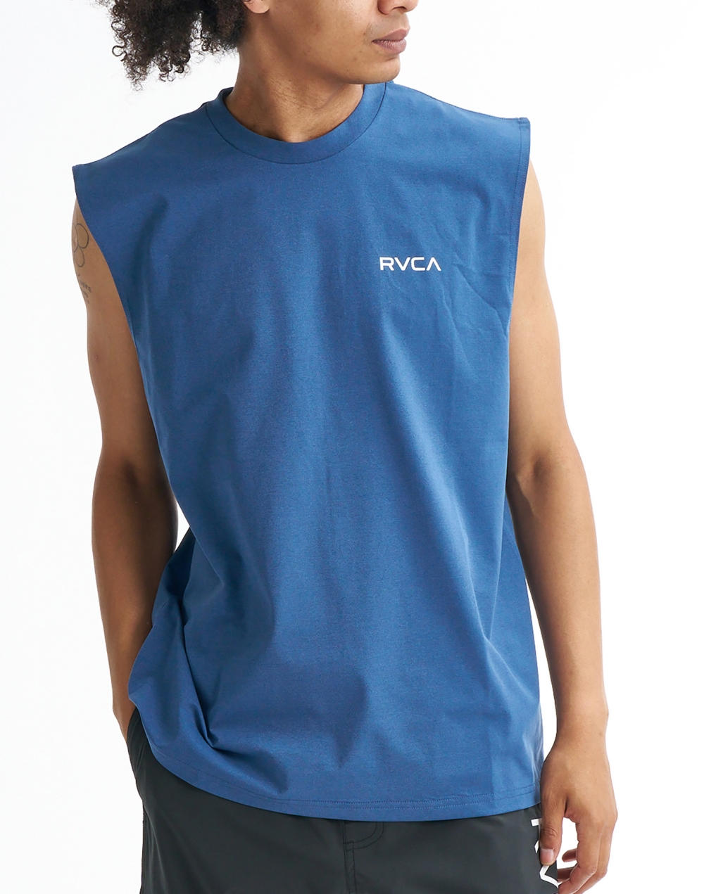 루카 남성 STARIGHT WAY 슬리브리스 래쉬가드 (VG11RS104DDN)