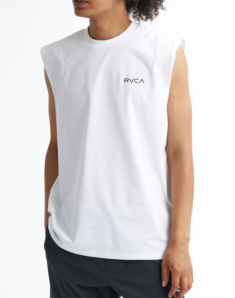 루카 남성 STARIGHT WAY 슬리브리스 래쉬가드 (VG11RS104WHT)