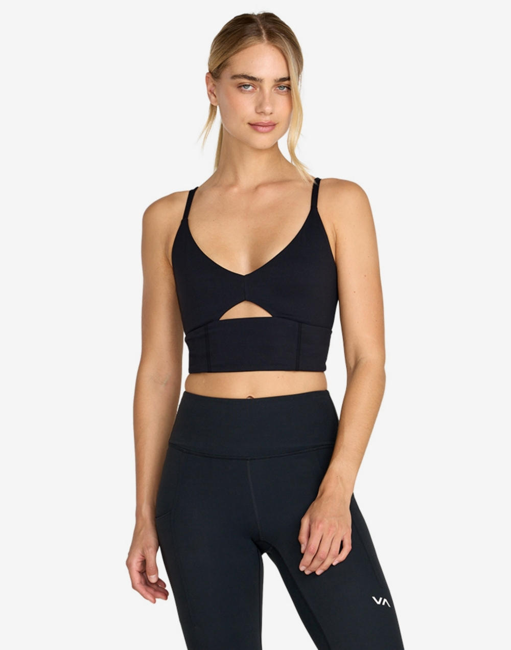 루카 여성 SIDELINES LONG 스포츠 브라 (VG11SL051BLK)