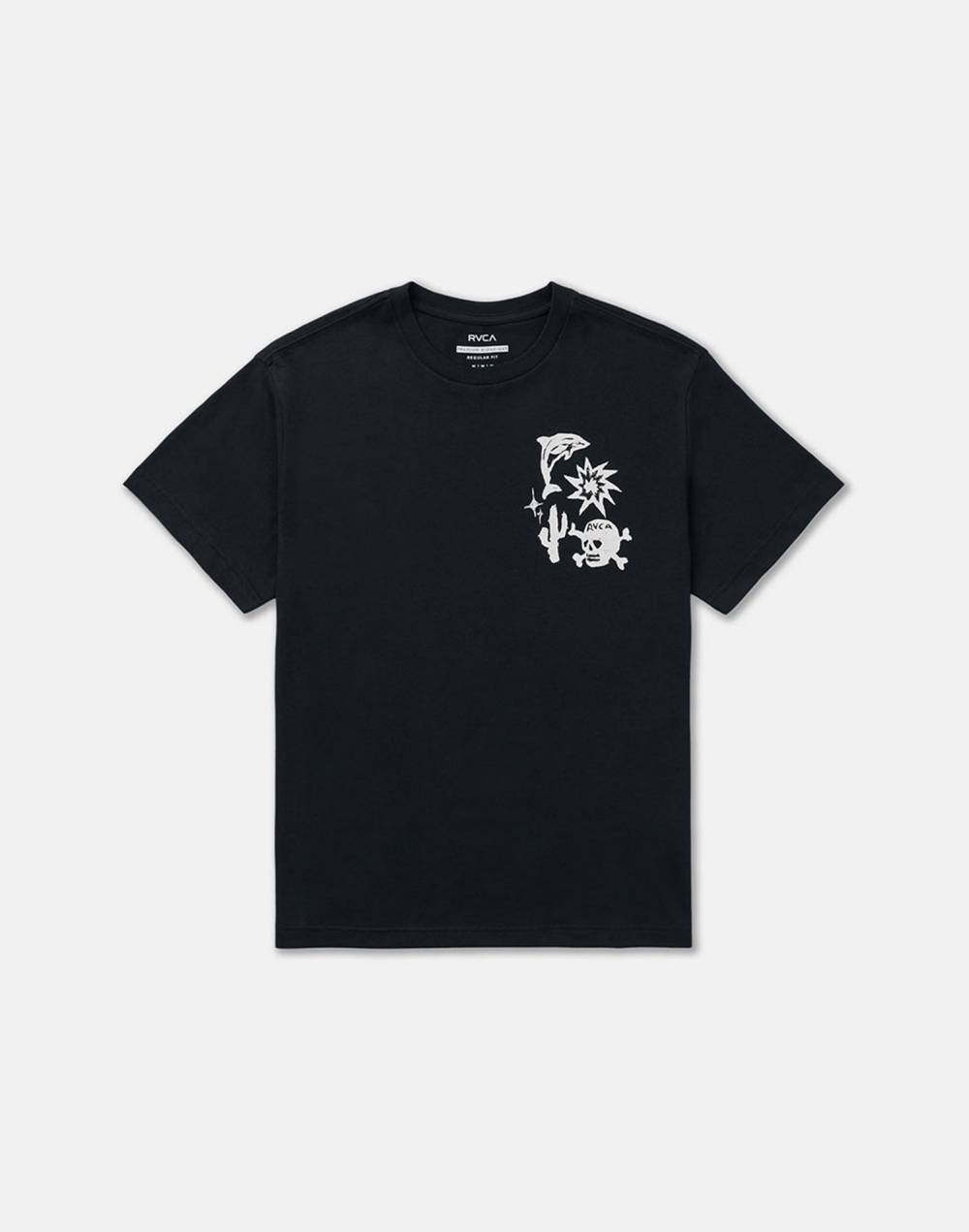 RVCA X DANI MILLER 남성 HIGH ON LIFE 반팔 티셔츠 (VG31ST058BLK)
