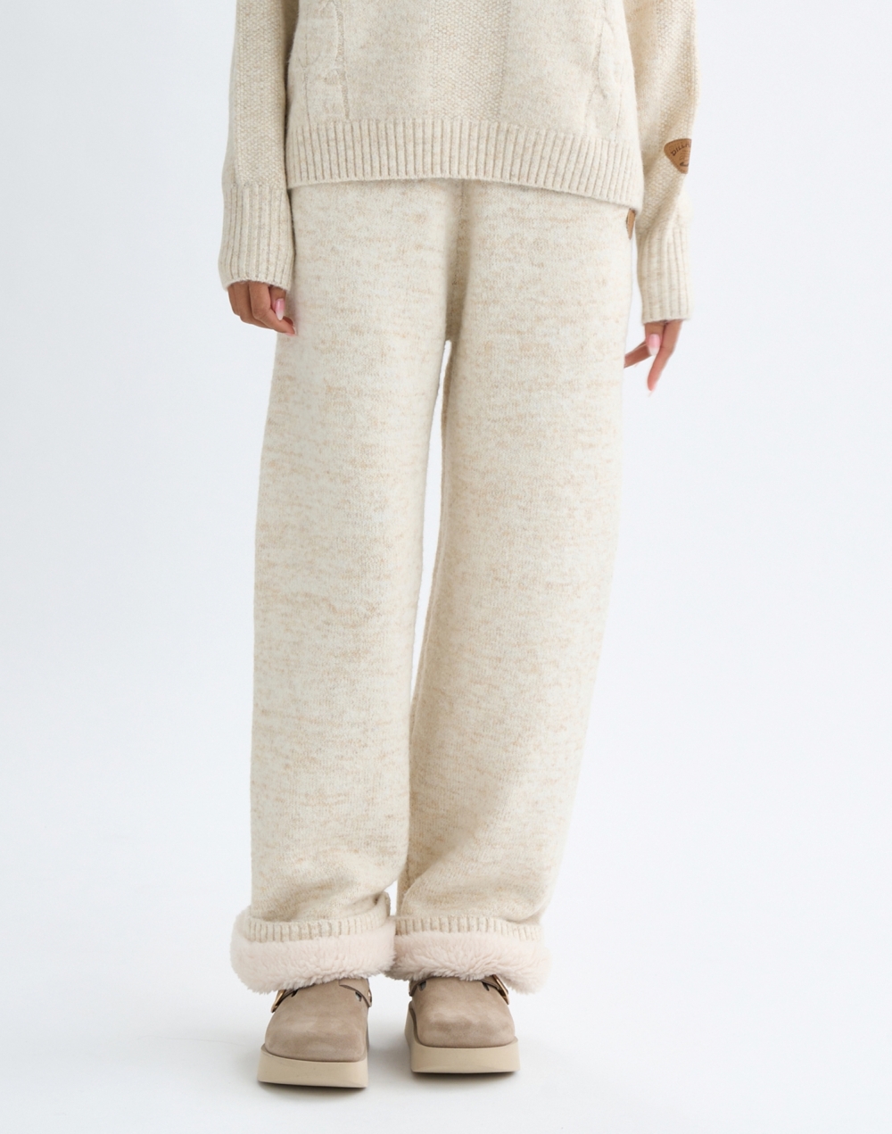 빌라봉 여성 니트 롱 팬츠 (WF31LP078COY)