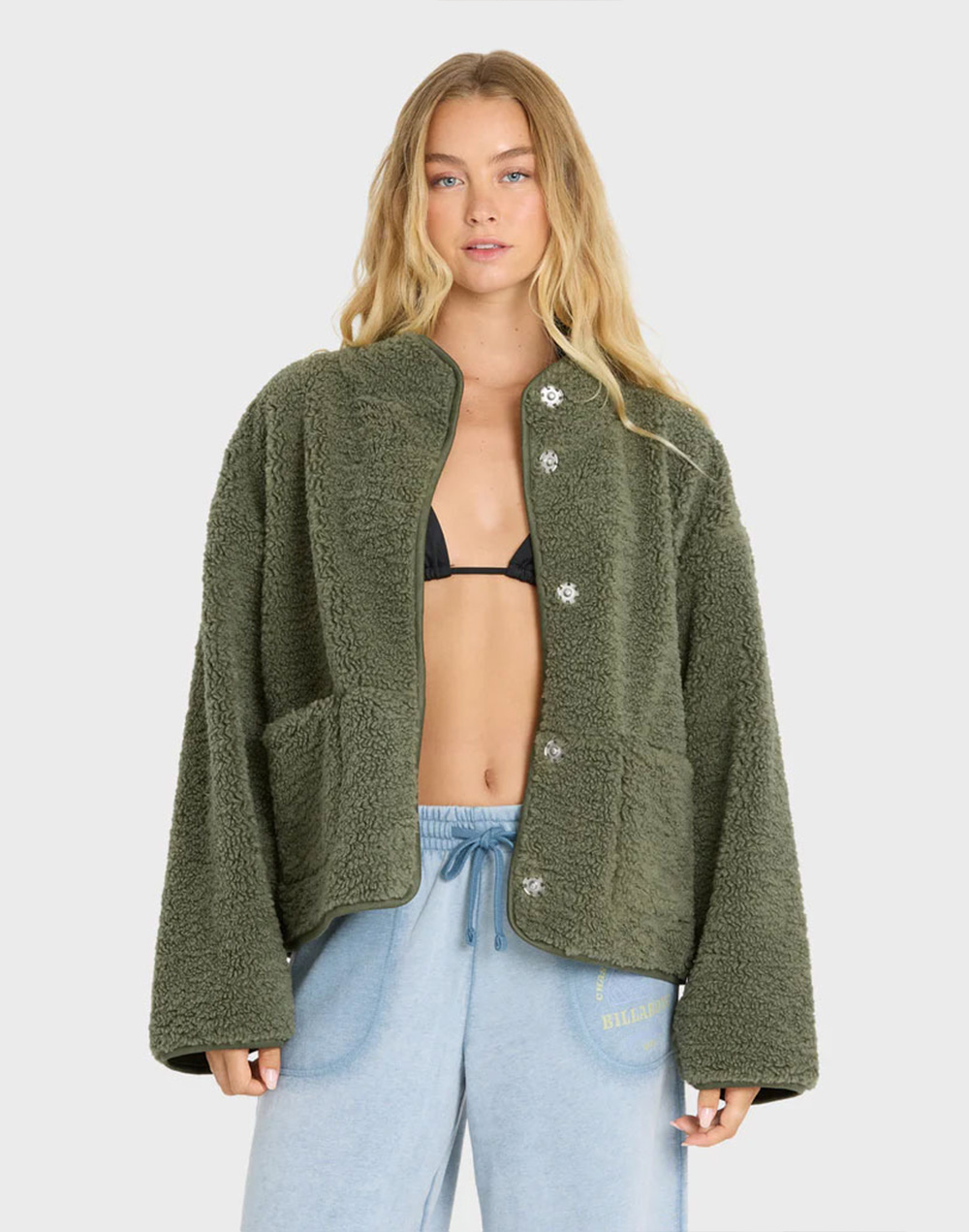 빌라봉 여성 CAMPER 셰르파 리버시플 자켓 (WG31JK082CQP)