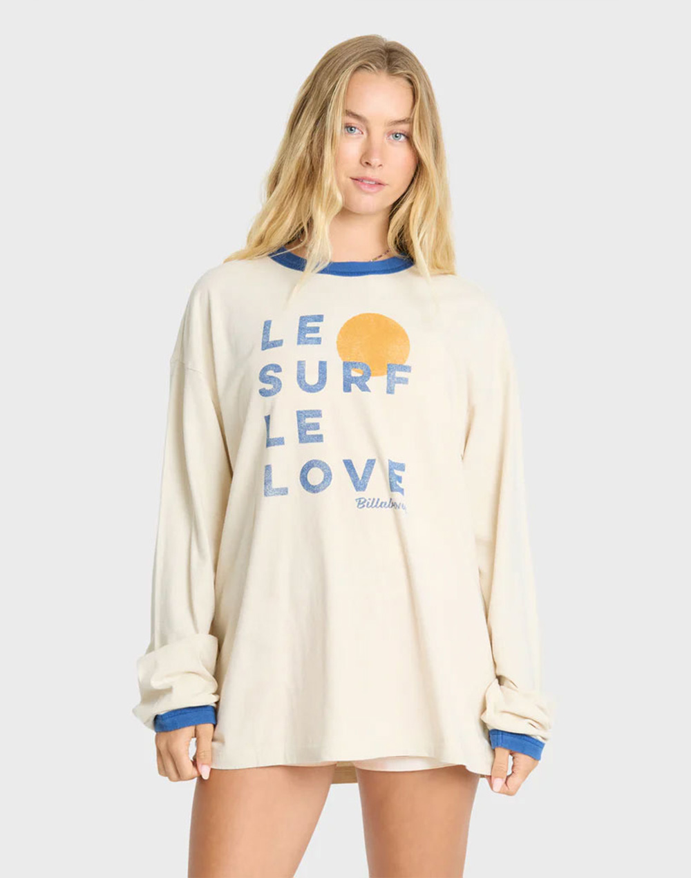 빌라봉 여성 LE LOVE SURF 긴팔 링거 티셔츠 (WG31LT056WCP)