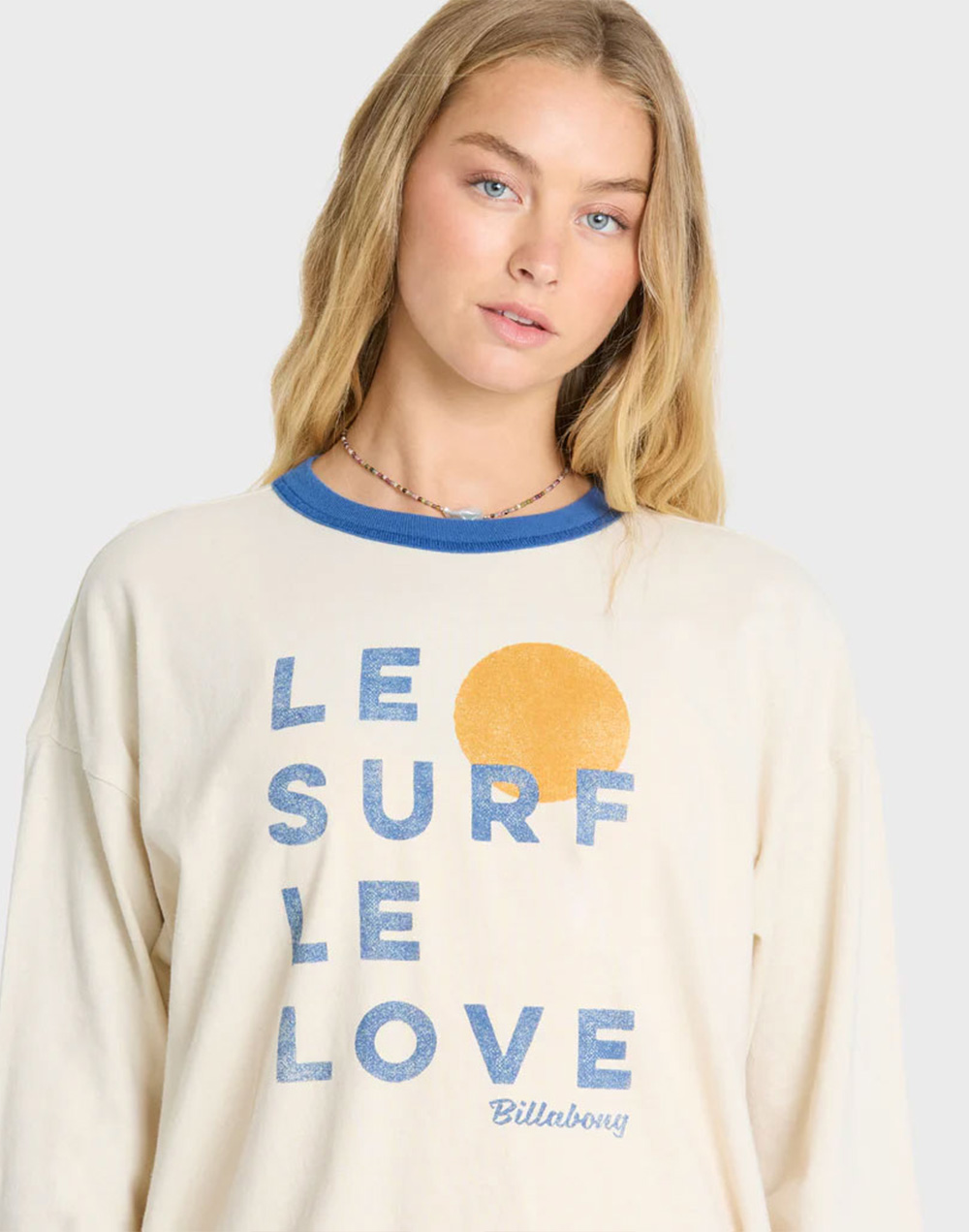 빌라봉 여성 LE LOVE SURF 긴팔 링거 티셔츠 (WG31LT056WCP)