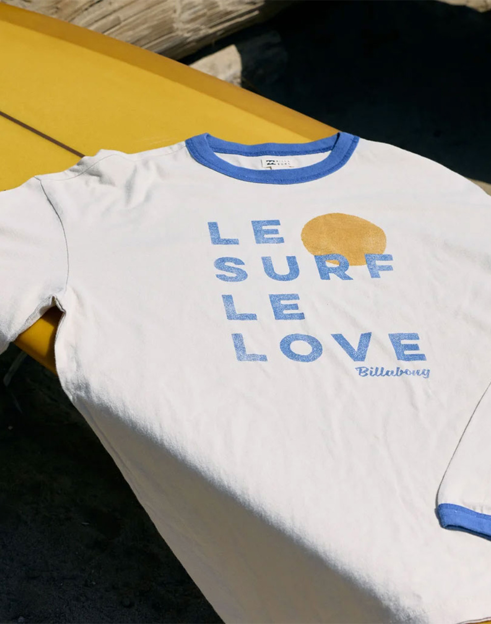 빌라봉 여성 LE LOVE SURF 긴팔 링거 티셔츠 (WG31LT056WCP)